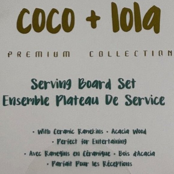 Coco & Lola Tiered Christmas Tree Serving Board Set 12"H x 8"W Shades of Green - Picture 6 of 6